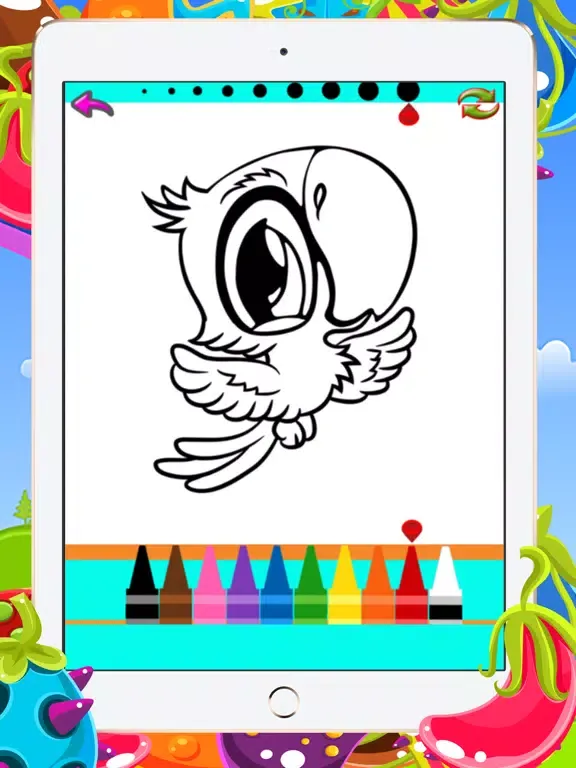 Capturas de pantalla de The Birds Coloring Books For Kids - Drawing Painting Games iPad 