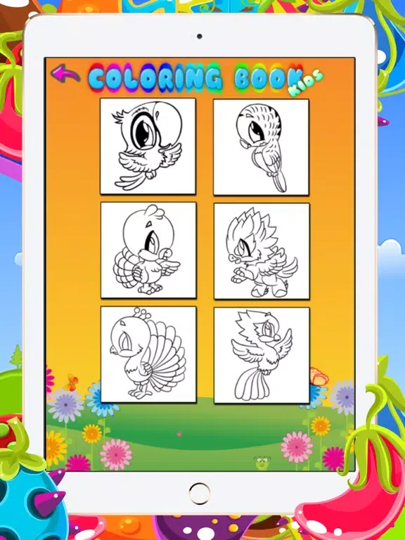 Capturas de pantalla de The Birds Coloring Books For Kids - Drawing Painting Games iPad 