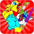 Coloring Books For Kids - Drawing Painting Easter Bunny Games