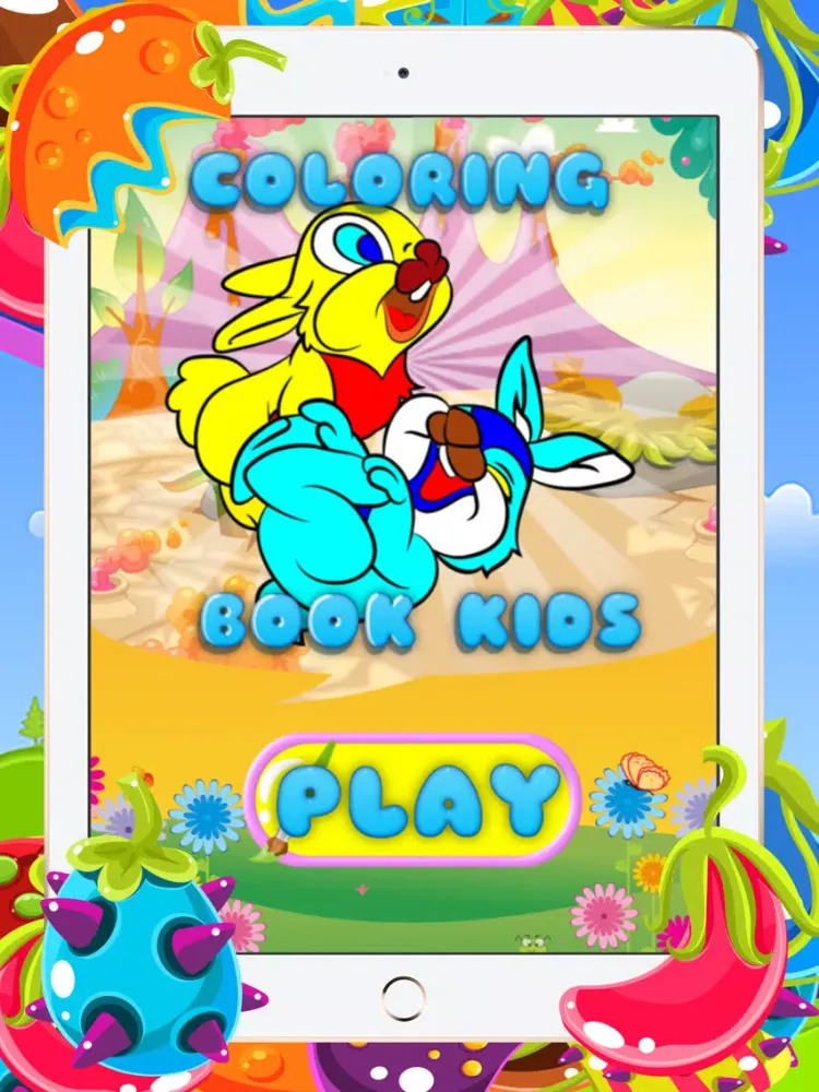 Coloring Books For Kids - Drawing Painting Easter Bunny Games iPad  Screenshots