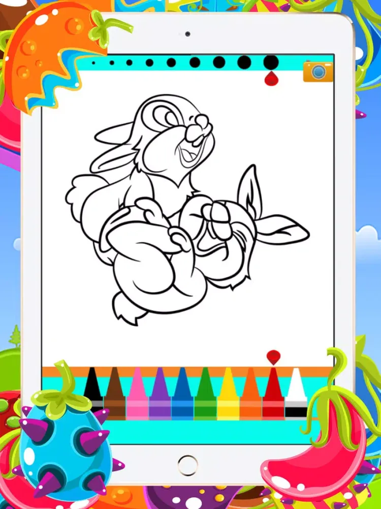 Coloring Books For Kids - Drawing Painting Easter Bunny Games iPad  Screenshots