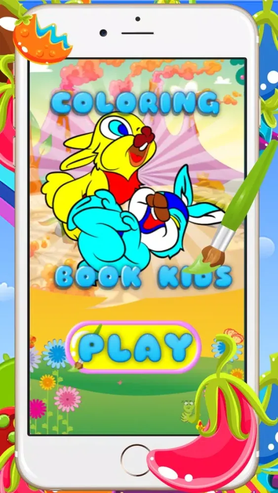Coloring Books For Kids - Drawing Painting Easter Bunny Games Screenshots