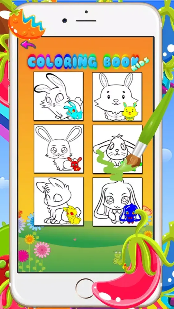 Coloring Books For Kids - Drawing Painting Easter Bunny Games Screenshots