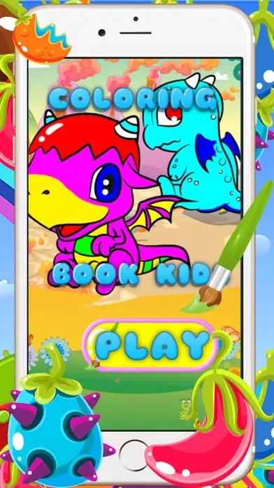 Coloring Books For Kids - Drawing Painting The Good Dragon Games 스크린샷