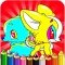 Drawing Painting Puppy - Coloring Books Games For Toddler Kids and Preschool Explorers