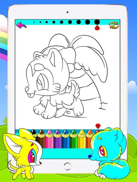 Drawing Painting Puppy - Coloring Books Games For Toddler Kids and Preschool Explorers iPad  Ekran Görüntüleri