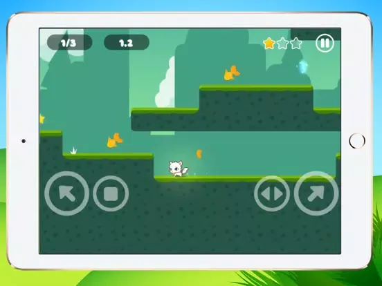 Little kitten adventure - Greedy white cat running iPad 应用截图