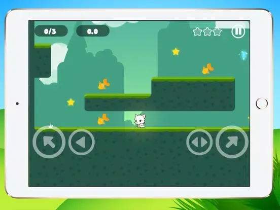 Little kitten adventure - Greedy white cat running iPad 应用截图