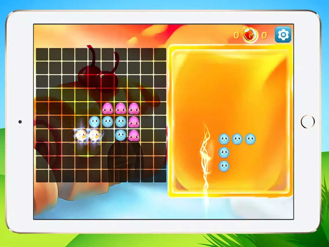 Jewel Puzzle Block Launcher Legend - Tasty Jelly and torrid blaze Bricks iPad 应用截图