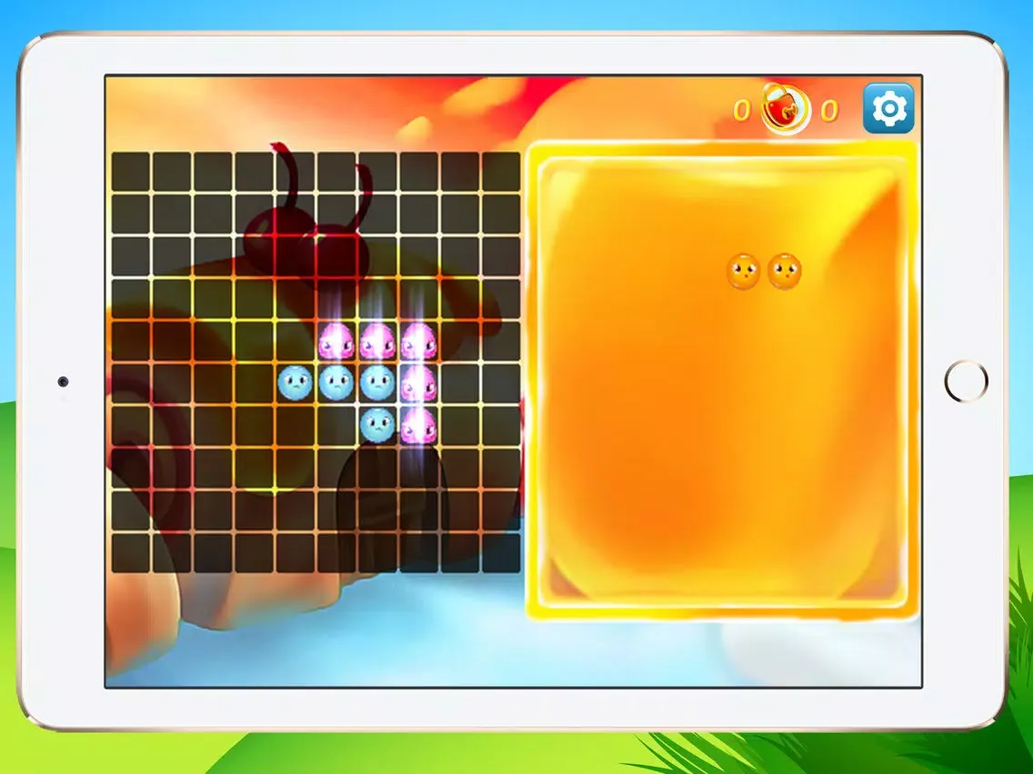 Jewel Puzzle Block Launcher Legend - Tasty Jelly and torrid blaze Bricks iPad 应用截图