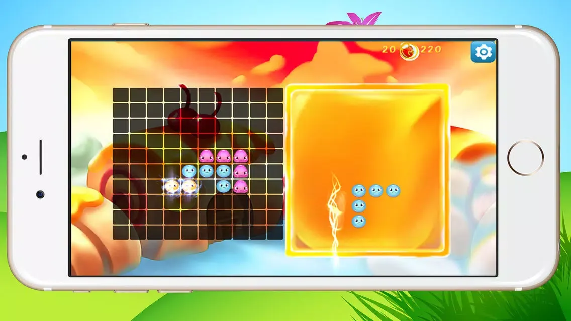 Jewel Puzzle Block Launcher Legend - Tasty Jelly and torrid blaze Bricks应用截图