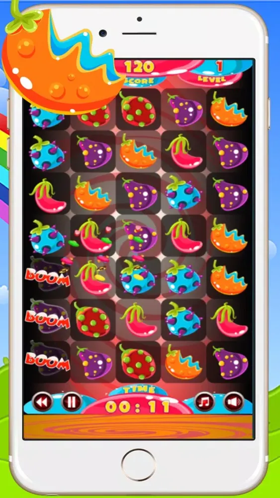 Captures d'écran de Swiped Fruits Monster Match