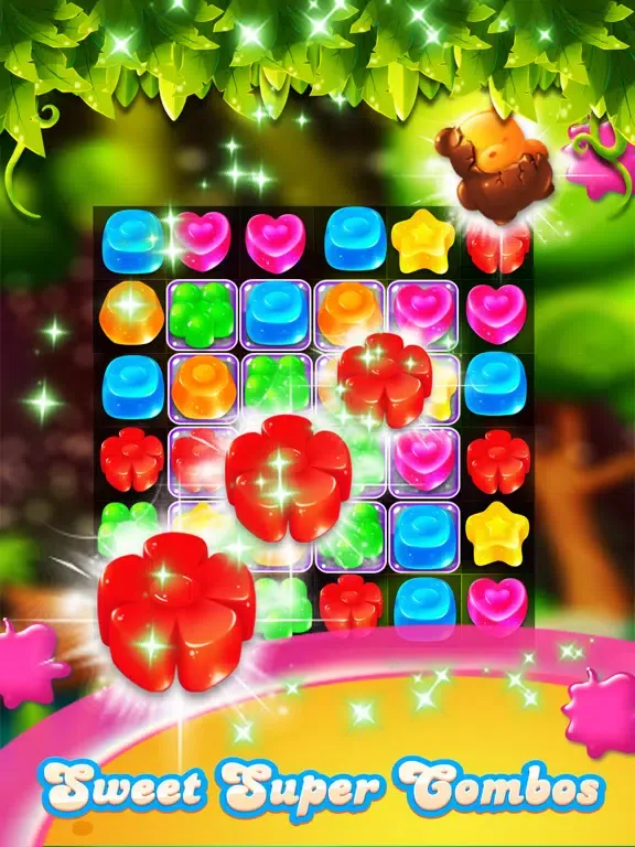 Ảnh chụp màn hình của Candy Gems - New Best Match 3 Puzzle Game iPad 
