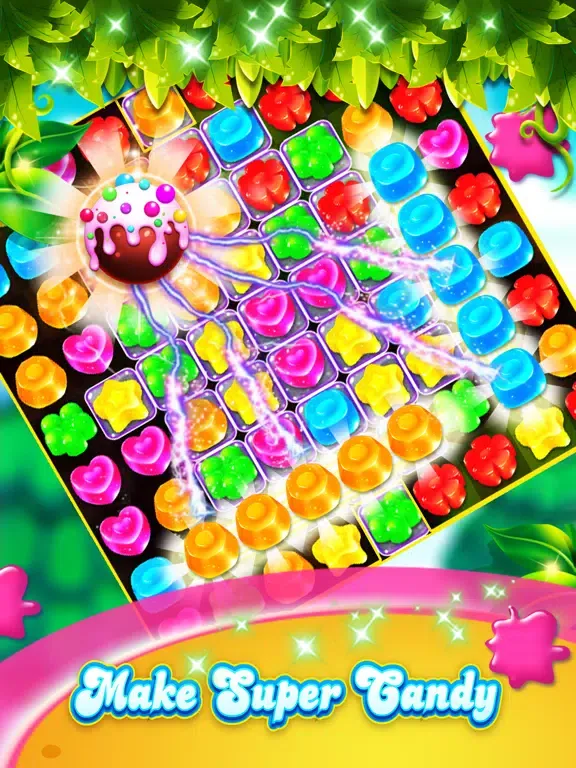 Ảnh chụp màn hình của Candy Gems - New Best Match 3 Puzzle Game iPad 
