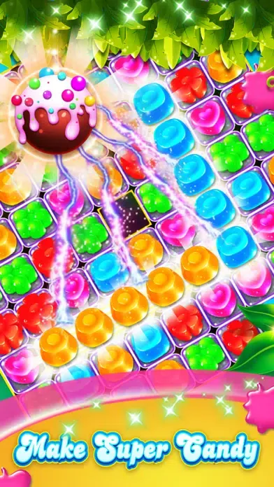 Ảnh chụp màn hình của Candy Gems - New Best Match 3 Puzzle Game