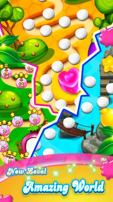 Ảnh chụp màn hình của Candy Gems - New Best Match 3 Puzzle Game