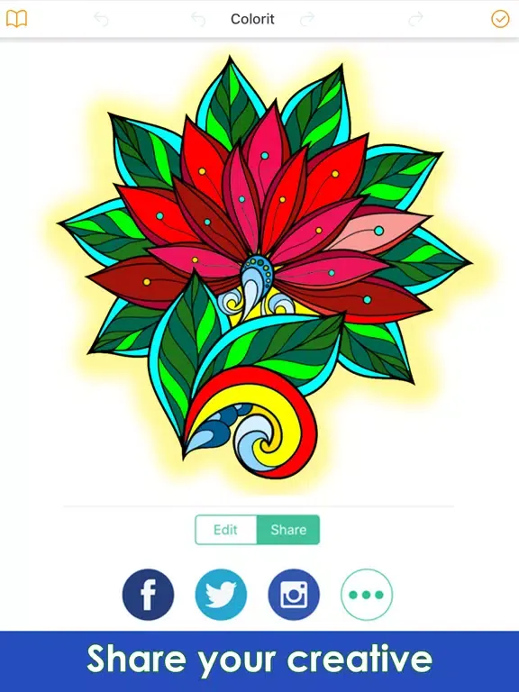 Coloring Pigment - Colouring Book for Adults iPad  Ekran Görüntüleri