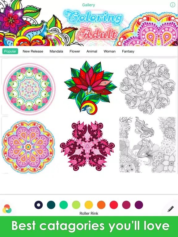 Coloring Pigment - Colouring Book for Adults iPad  Ekran Görüntüleri