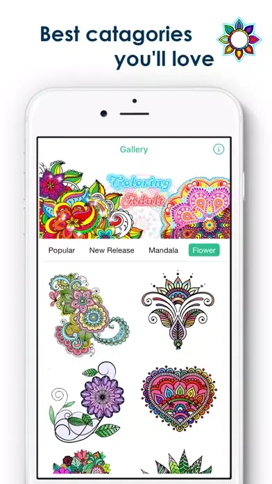 Coloring Pigment - Colouring Book for Adults Ekran Görüntüleri