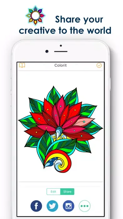 Coloring Pigment - Colouring Book for Adults Ekran Görüntüleri