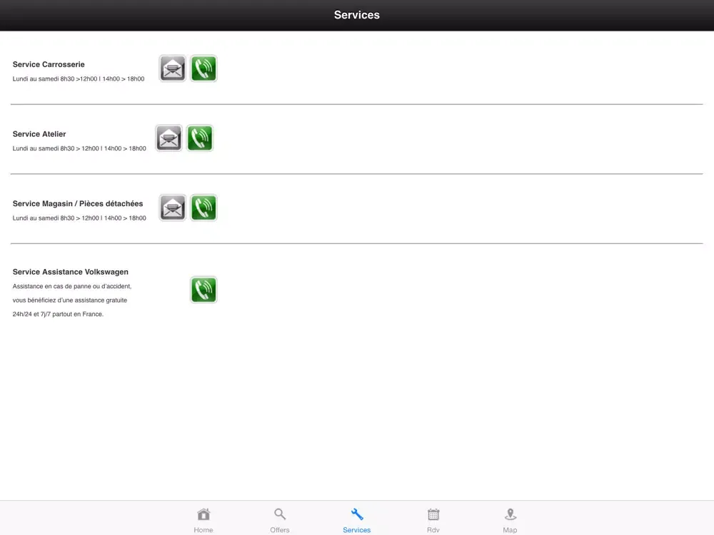Capturas de pantalla de Axone Automobiles iPad 