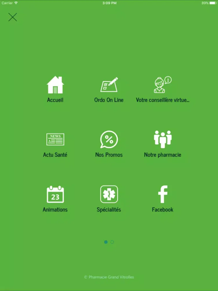 Ảnh chụp màn hình của Pharmacie Grand Vitrolles iPad 