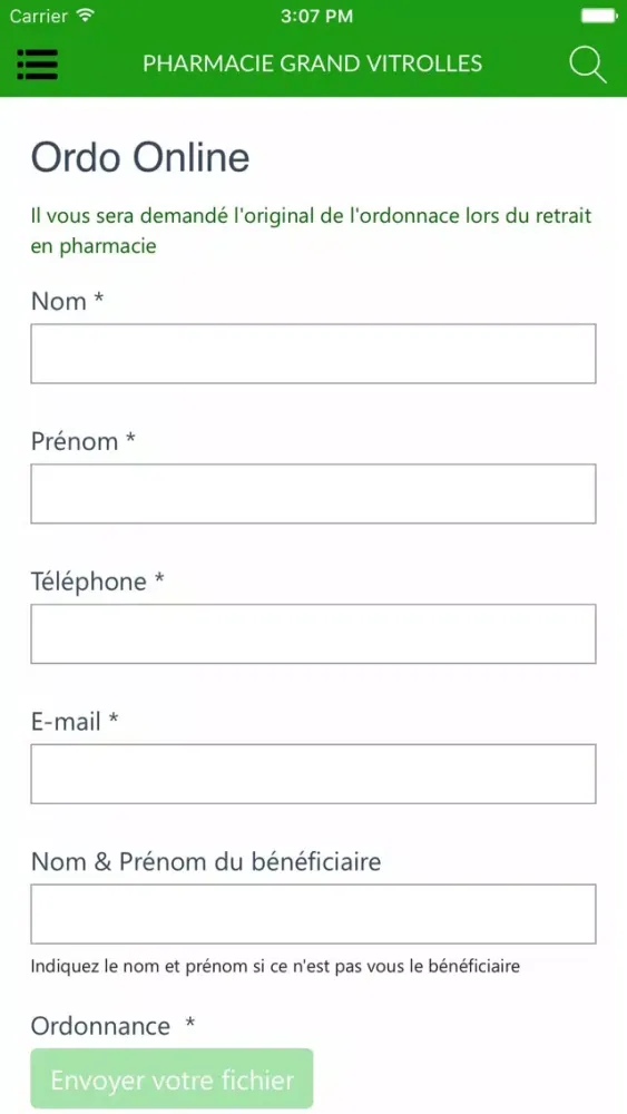 Ảnh chụp màn hình của Pharmacie Grand Vitrolles