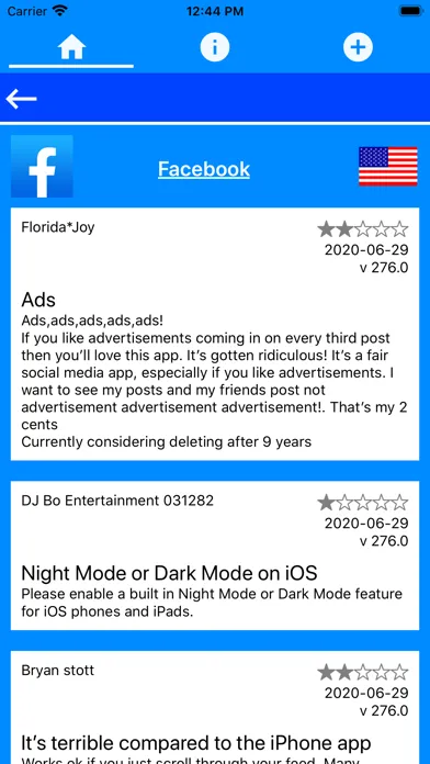 App Ratings and Review Monitor Screenshots