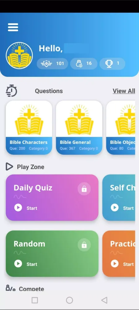 Reward Bible Quiz Screenshots