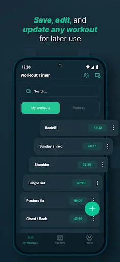 Workout Timer: Intervals & TUT Screenshots