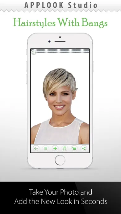 Hairstyle Try On With Bangs应用截图