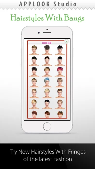 Hairstyle Try On With Bangs应用截图
