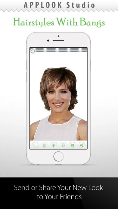 Hairstyle Try On With Bangs应用截图