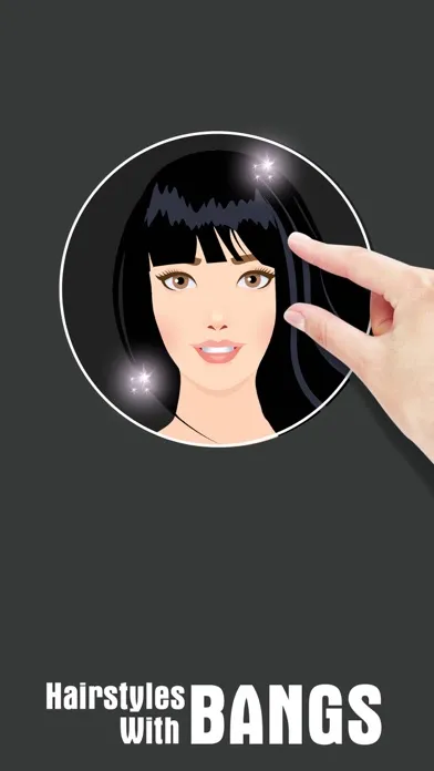 Hairstyle Try On Bangs PRO 스크린샷