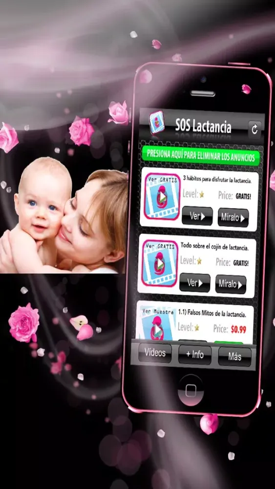 Скриншоты SOS Lactancia - Guía en Vídeos Sobre Lactancia Materna para Conectar con tu Bebe