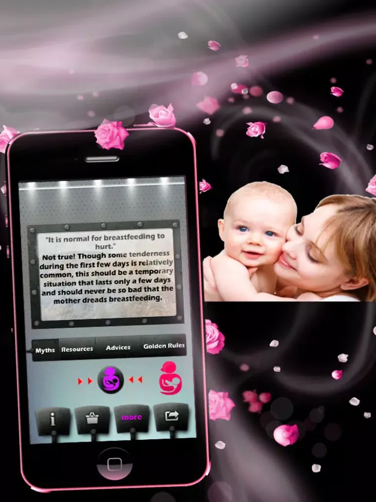 Tangkapan layar Breastfeeding Myths - Guide for Lactation iPad 