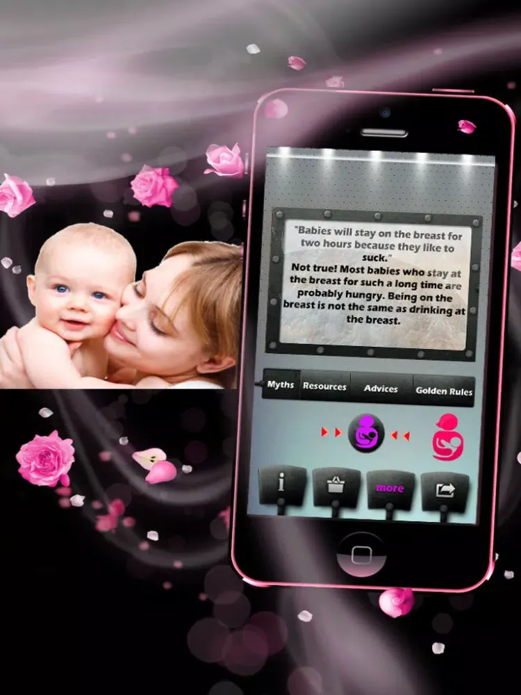 Tangkapan layar Breastfeeding Myths - Guide for Lactation iPad 