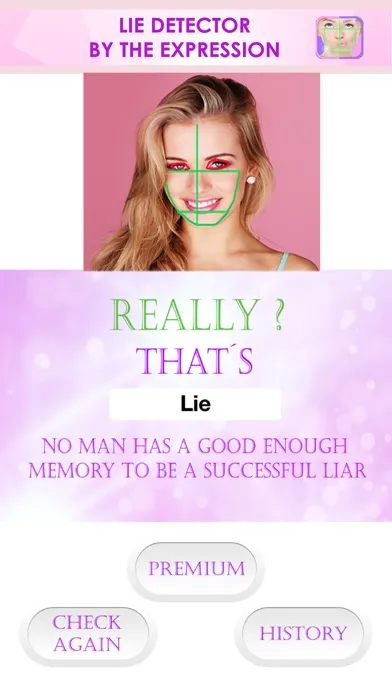 ภาพหน้าจอของ Lie Detector by the Expression