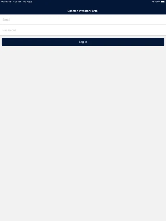 Dasmen Investor Portal iPad  Ekran Görüntüleri
