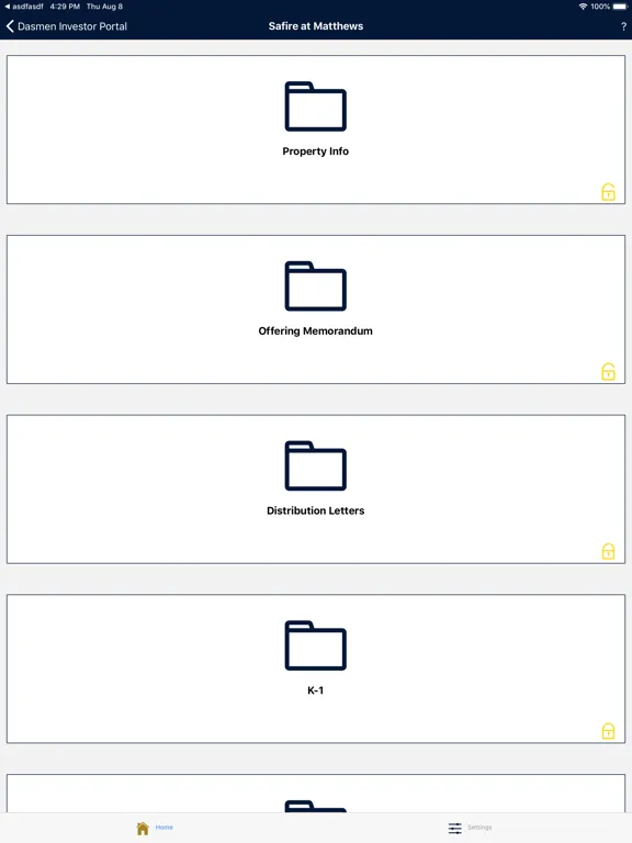 Dasmen Investor Portal iPad  Ekran Görüntüleri