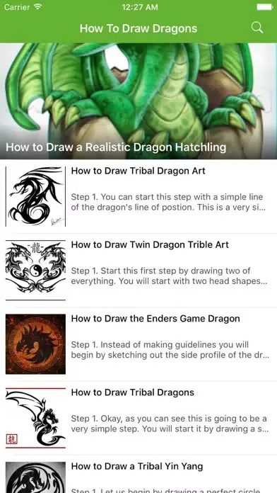 Tangkapan layar How To Draw Dragons