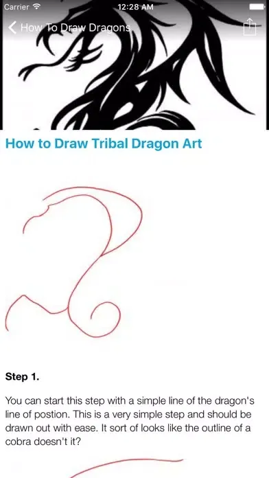 Tangkapan layar How To Draw Dragons