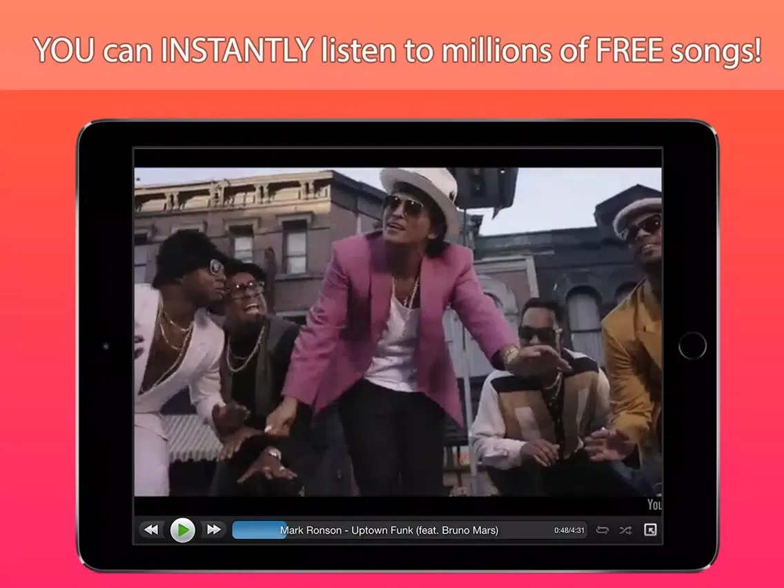 Tangkapan skrin StereoTube Music Player for YouTube & VEVO! Stream playlists of free mp3 songs & videos! iPad 