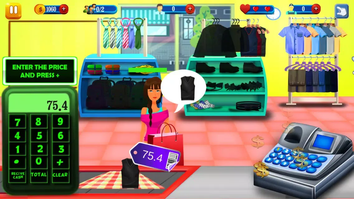 Screenshot di High School Girl Cash Register