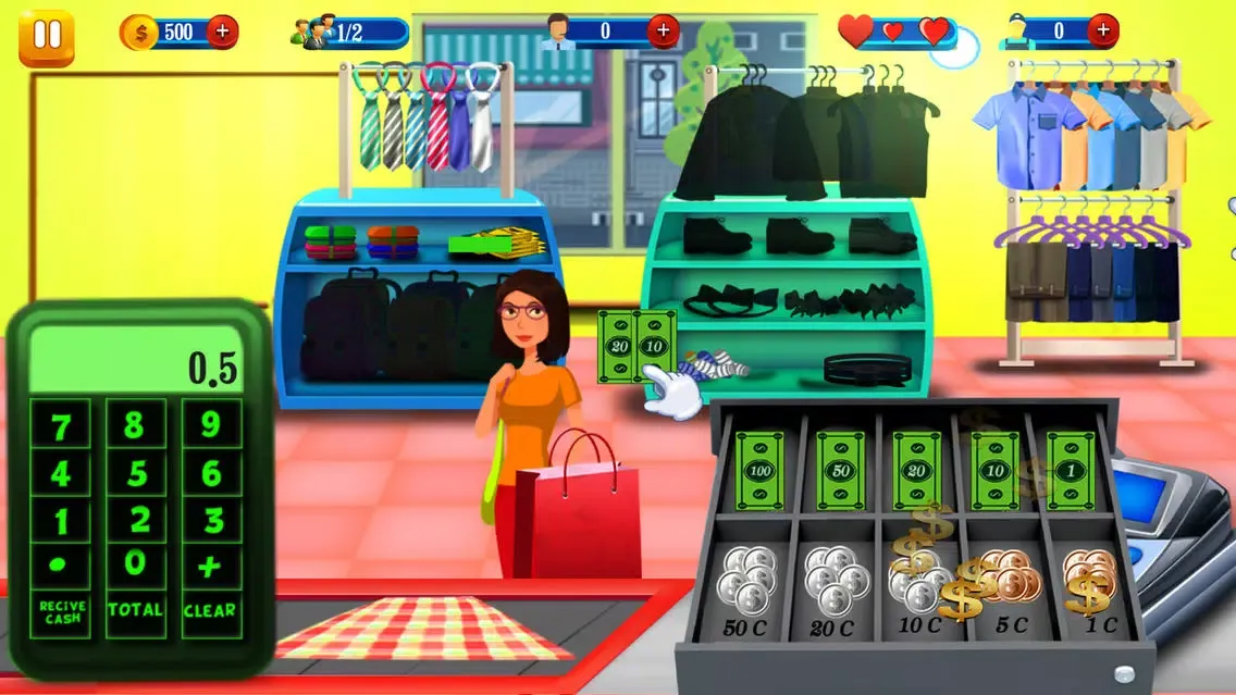 Screenshot di High School Girl Cash Register