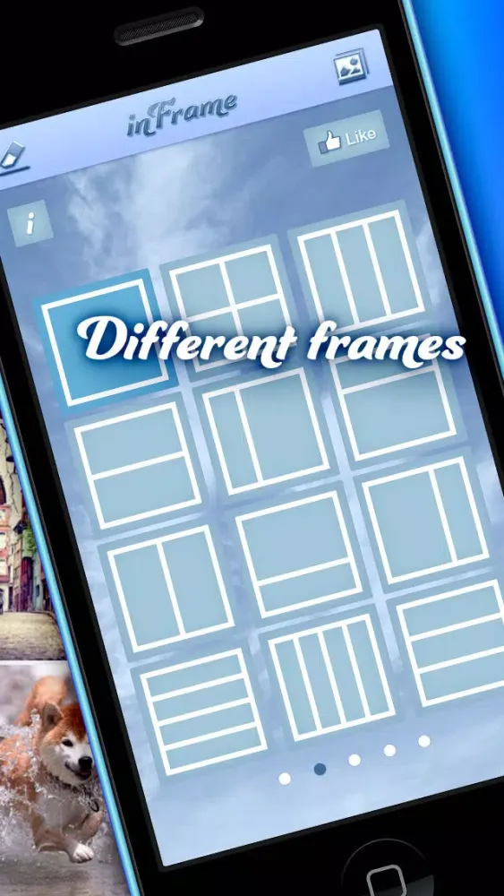InFrame - photo collage frame effects editor Ekran Görüntüleri