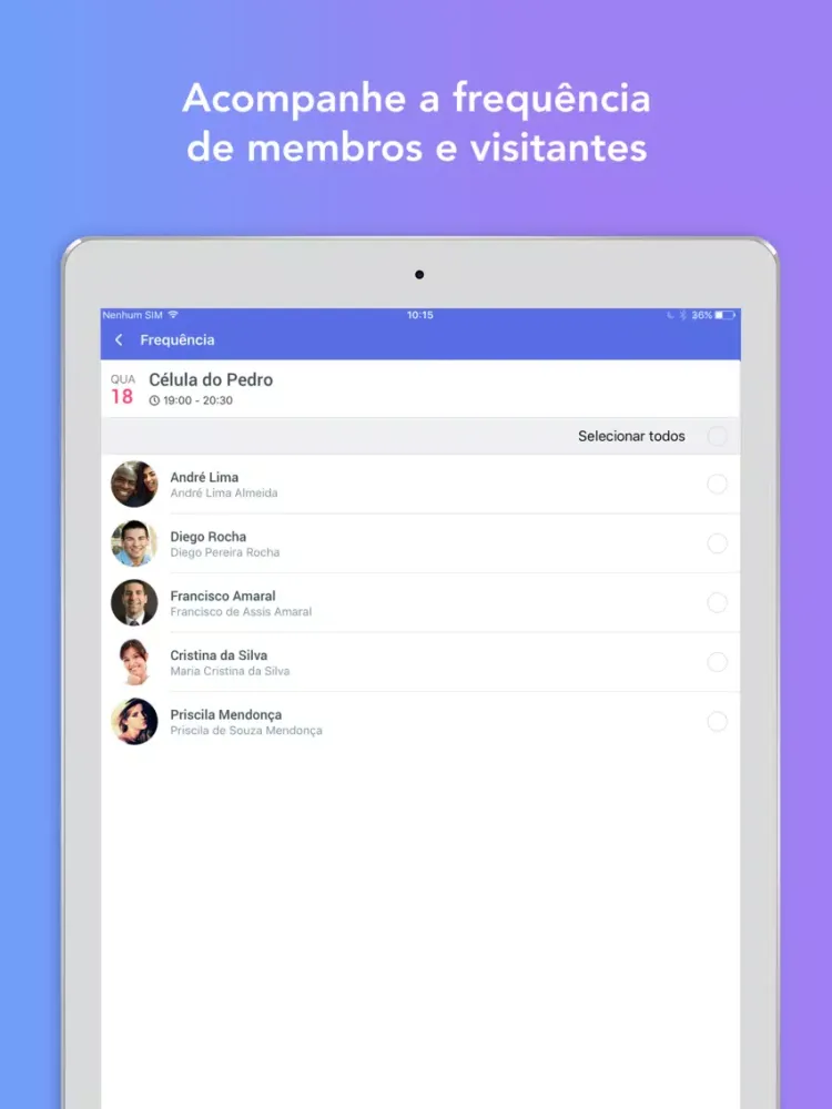 Capturas de pantalla de Apprisco Grupos iPad 