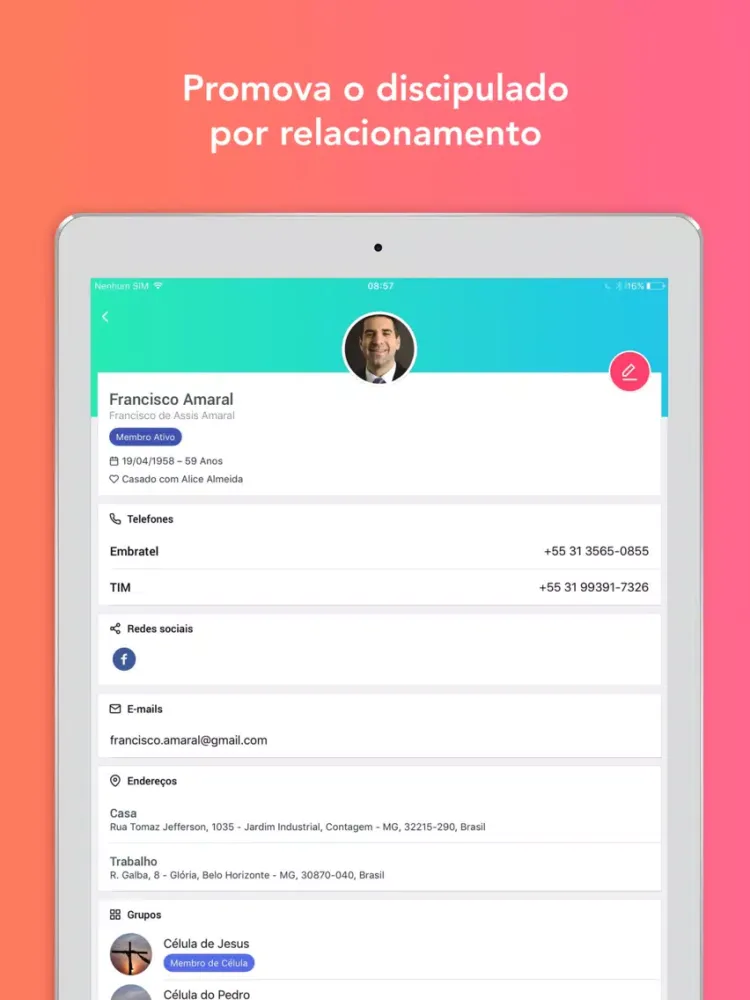 Capturas de pantalla de Apprisco Grupos iPad 
