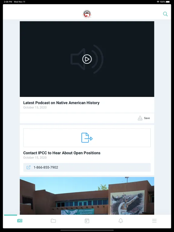 Ảnh chụp màn hình của IPCC Communications App iPad 