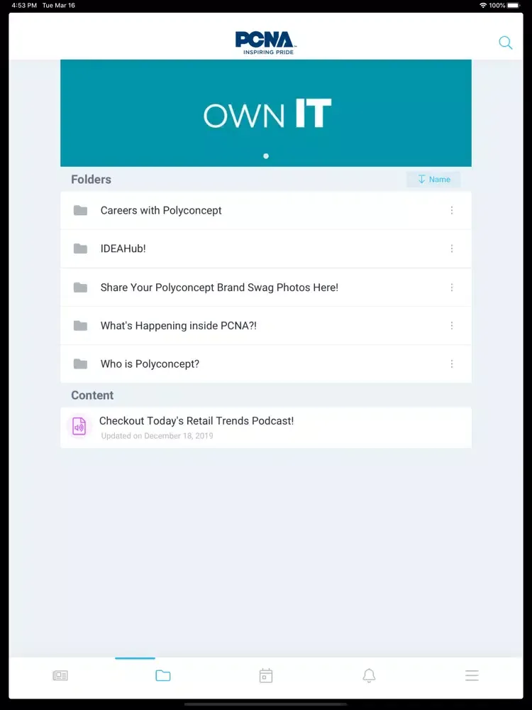 Screenshot di PCNA Proud Communications App iPad 